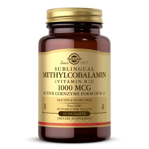 Solgar Sublingual Methylcobalamin (Vitamin B12) 1000mcg 60 Nuggets