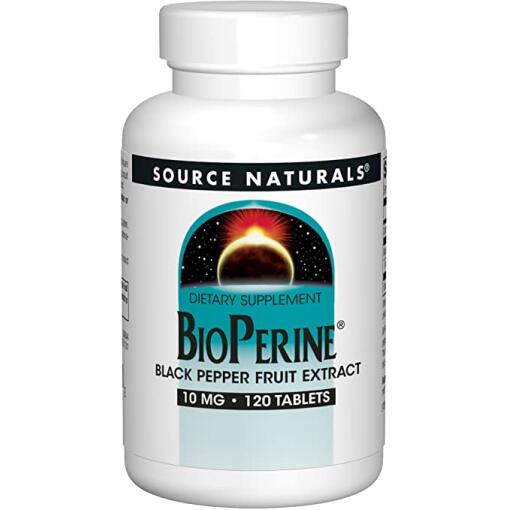 Source Naturals - BioPerine, 10 mg, 120 veg. tabletter - Bild 2