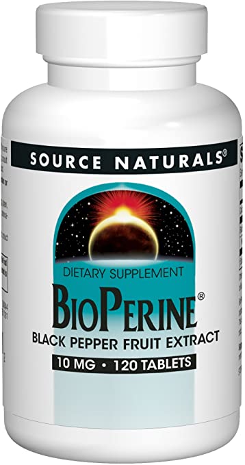 Source Naturals - BioPerine, 10 mg, 120 veg. tabletter - Bild 2