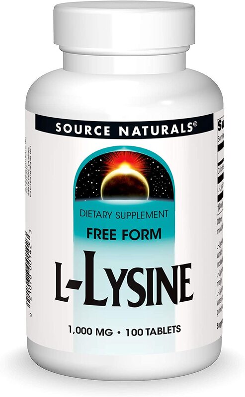 Source Naturals L-Lysine 1000mg 100 tablets
