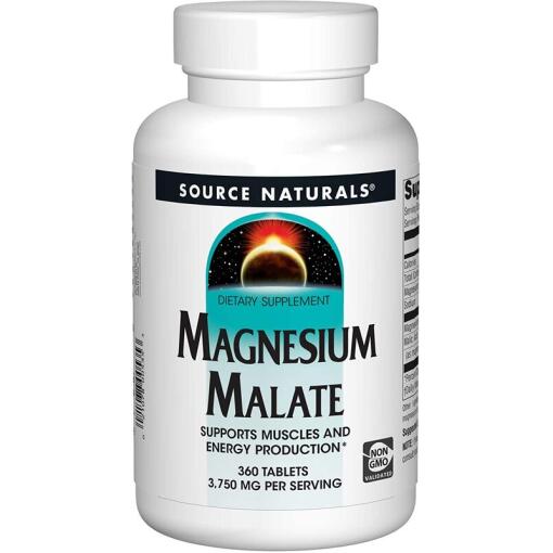 Source Naturals - Magnesium Malate, 1250 mg, 360 tabletter - Bild 2