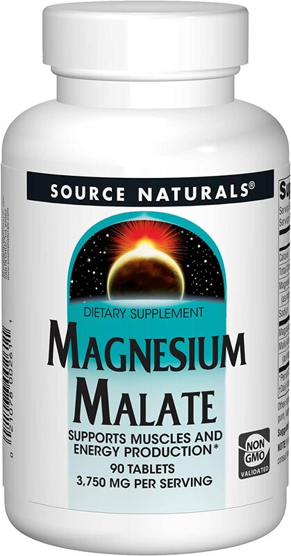 Source Naturals - Magnesium Malate, 1250 mg, 90 tabletter | HälsokostMagnesium | Apoteka