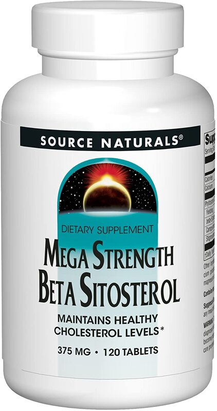 Source Naturals - Mega Strength Beta Sitosterol, 375 mg, 120 veg. tabletter - Bild 2
