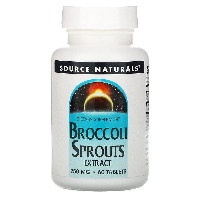 Source Naturals - Broccoligroddsextrakt, 250 mg, 60 tabletter | HälsokostÖrter och växtbaserade preparat | Apoteka