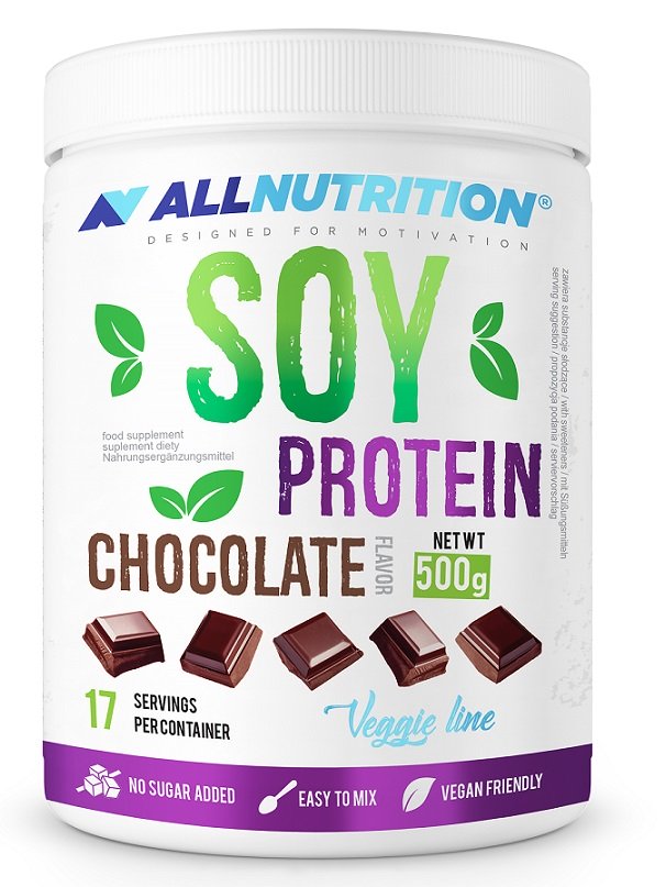 Allnutrition - Sojaprotein, Choklad, 500g | Veganska produkterHälsokostSojaprotein | Apoteka