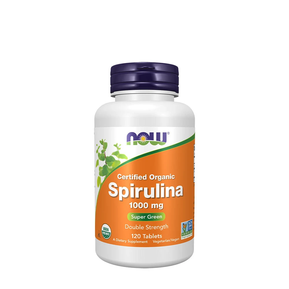NOW Foods - Spirulina, 1000 mg, 120 tabletter | Vitaminer och MineralerVeganska produkterHälsa och välbefinnandeKosttillskott för kvinnorHälsokostSpirulina | Apoteka