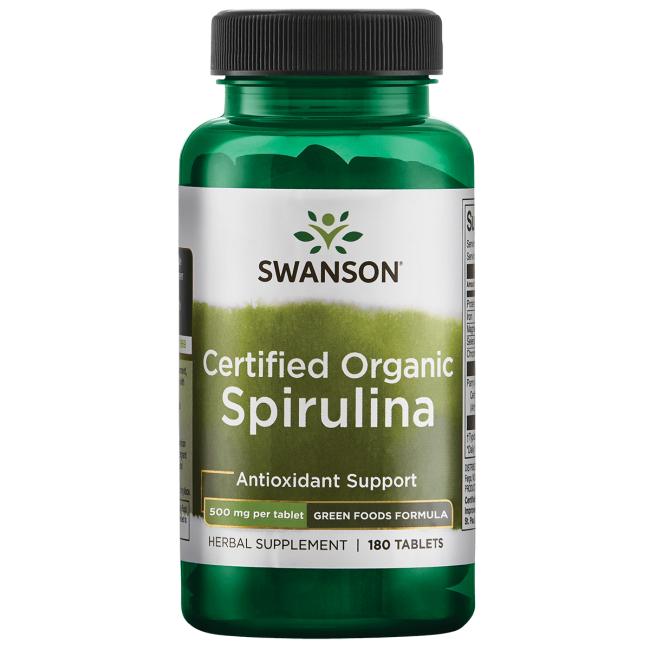 Swanson - Spirulina, 180 tabletter | Vitaminer och MineralerHälsa och välbefinnandeHälsokostSpirulina | Apoteka