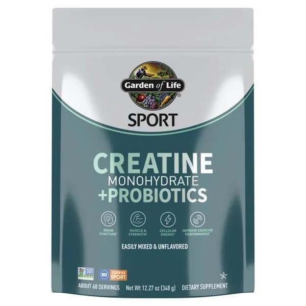 Garden of Life - Sport Kreatinmonohydrat + Probiotika, 348g | Hälsa och välbefinnandeHälsokostKreatintillskottProbiotika | Apoteka