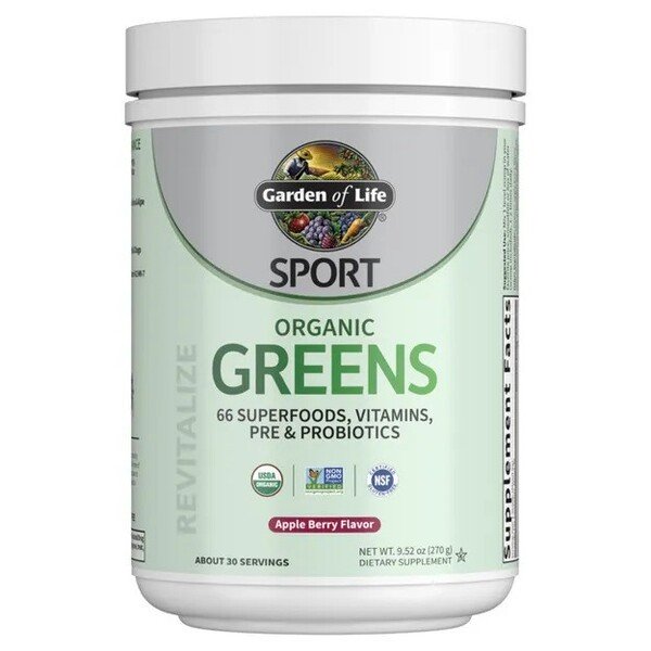 Garden of Life - Sport Greens, Äpple Bär - 270g | Veganska produkterHälsa och välbefinnandeHälsokostSpirulinaNordisk vitalitet | Apoteka