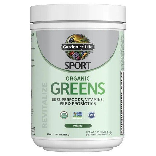 Garden of Life - Sport Greens, Original - 255 g | Vitaminer och MineralerVeganska produkterHälsa och välbefinnandeHälsokostSpirulinaNordisk vitalitetBiohacking | Apoteka