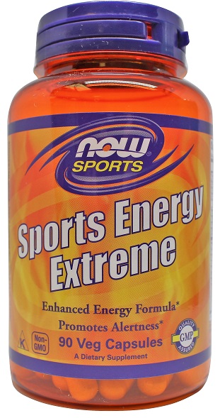 NOW Foods - Sports Energy Extreme, 90 kapslar | Veganska produkterHälsa och välbefinnandeViktkontrollKoffeinHälsokostSpeciell formelFitness och träningGuarana | Apoteka