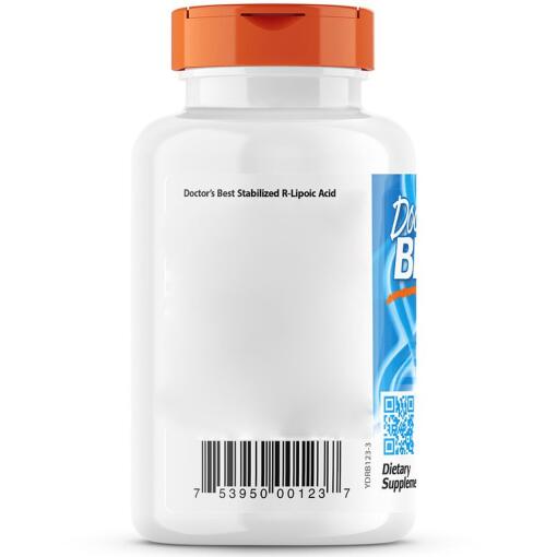 Doctor's Best - Stabiliserad R-Liponsyra med Na-RALA, 100 mg - 60 vegkapslar - Bild 4