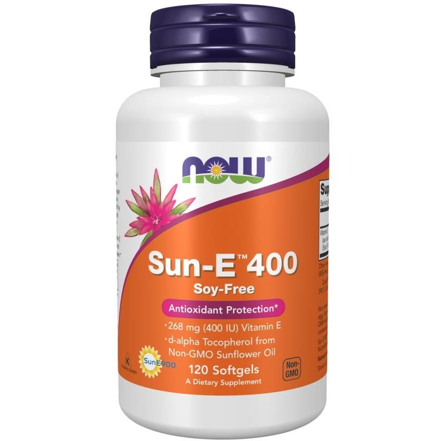 NOW Foods - Sun-E, 400 IE - 120 mjukkapslar | Vitaminer och MineralerVeganska produkterHälsa och välbefinnandeVissa vitaminerD-vitaminHälsokost | Apoteka