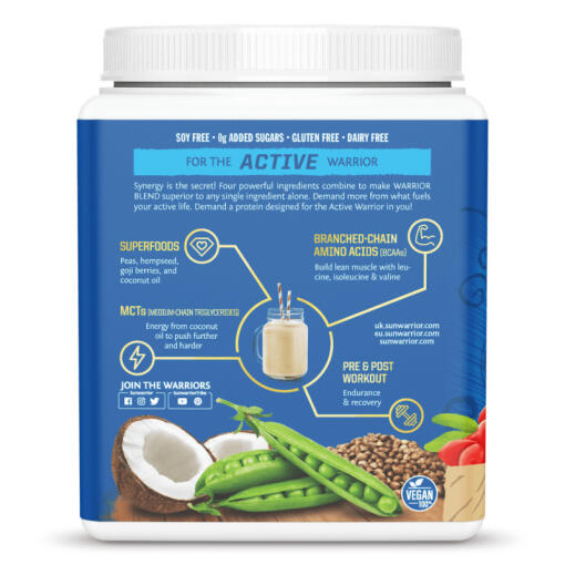 Sunwarrior - Protein Blend Organic Mocha, 375 g Pulver - Bild 4