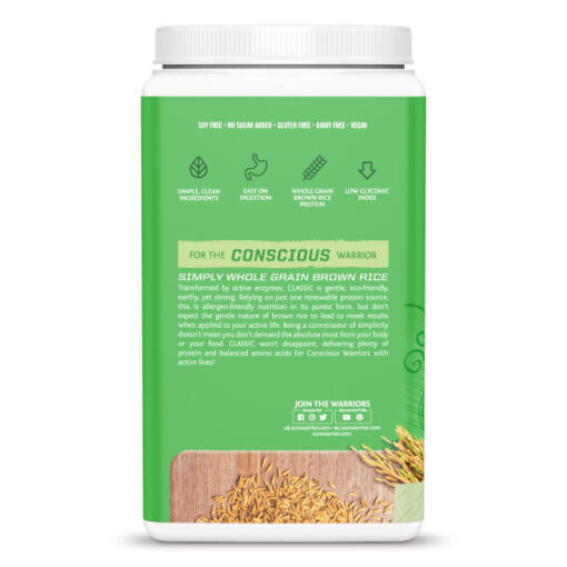 Sunwarrior - Classic Organic Natural Protein, 750 g Pulver - Bild 3