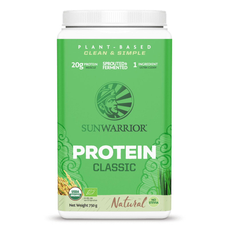 Sunwarrior - Classic Organic Natural Protein, 750 g Pulver | Nya produkterMultivitaminerProteinerVäxtproteinerVassleprotein | Apoteka