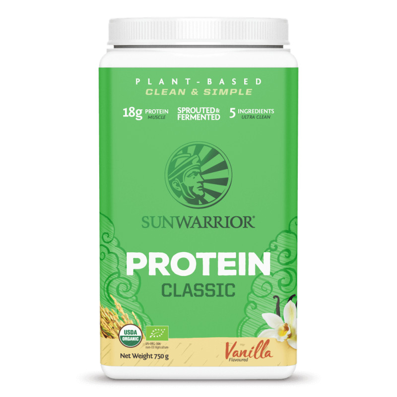 Sunwarrior - Classic Organic Vanilla Protein, 750 g Pulver | Nya produkterVitaminer och MineralerHälsokostVäxtproteinerVassleprotein | Apoteka