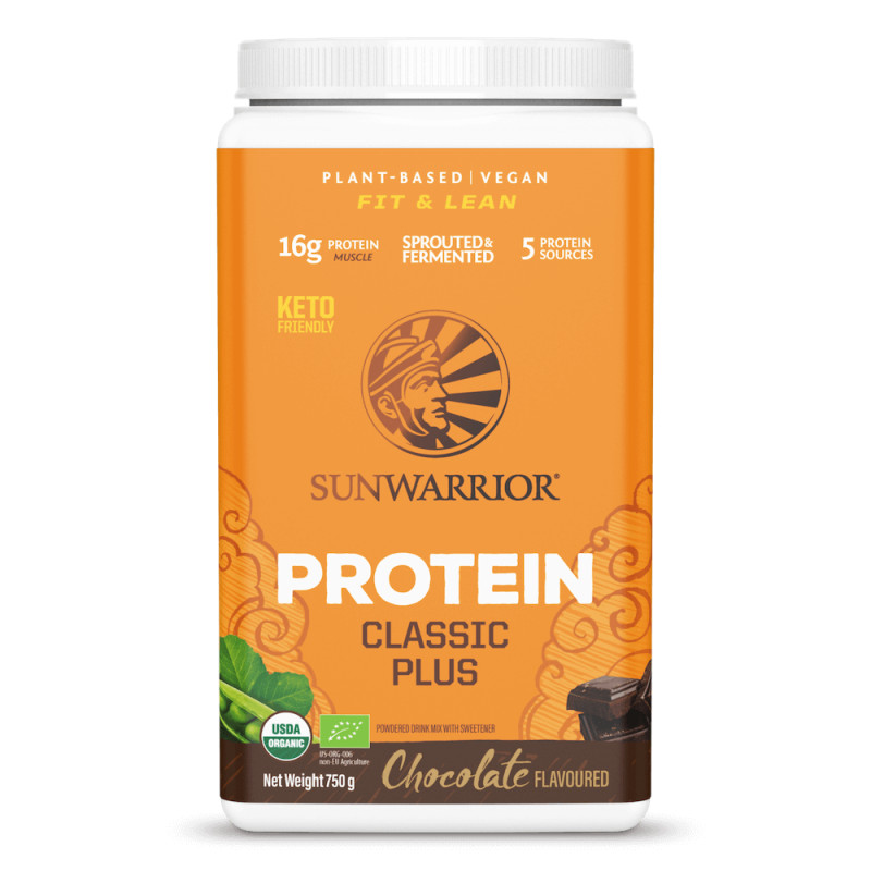 Sunwarrior - Protein Plus Organic Chocolate, Pulver 750 g | Nya produkterVeganska produkterMultivitaminerProteinerVassleprotein | Apoteka