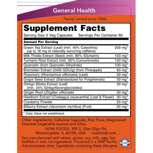 NOW - Super Antioxidants, 120 kapslar - Bild 2