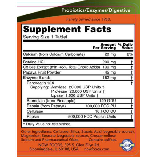 NOW - Super Enzymer, 90 kapslar - Bild 2