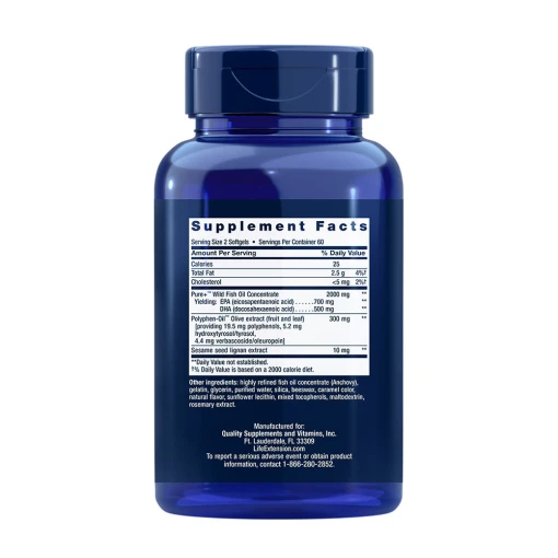 Life Extension - Super Omega-3, 120 mjukkapslar - Bild 2