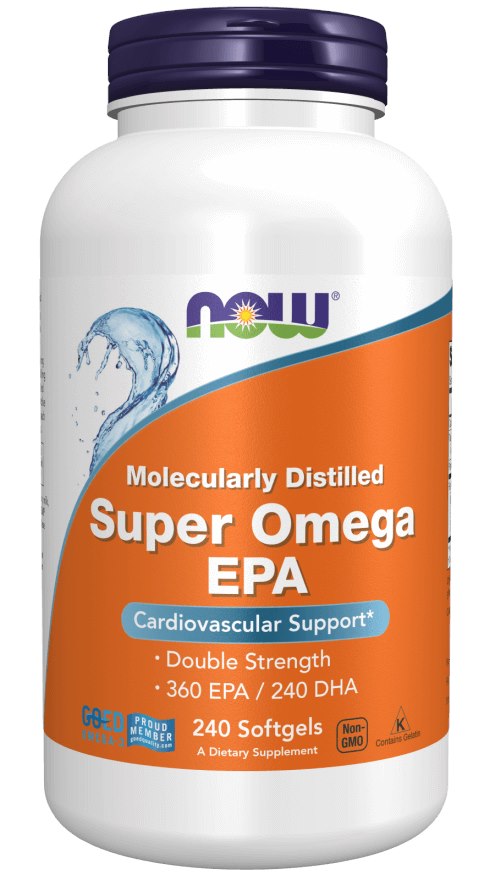 NOW Foods - Super Omega EPA, molekylärt destillerad, 240 mjukkapslar | Vitaminer och MineralerOmegas - EFA - CLA - oljorOmega och fiskoljaHälsokostOmega & Näringsoljor | Apoteka