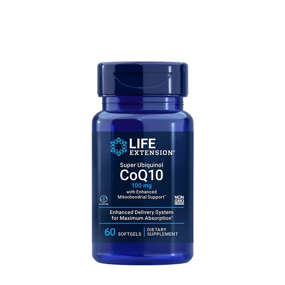 Life Extension - Super Ubiquinol CoQ10 med Förstärkt Mitokondriestöd, 100 mg - 60 mjukkapslar | Vitaminer och MineralerHälsa och välbefinnandeAntioxidanterHälsokostKoenzym Q10 | Apoteka