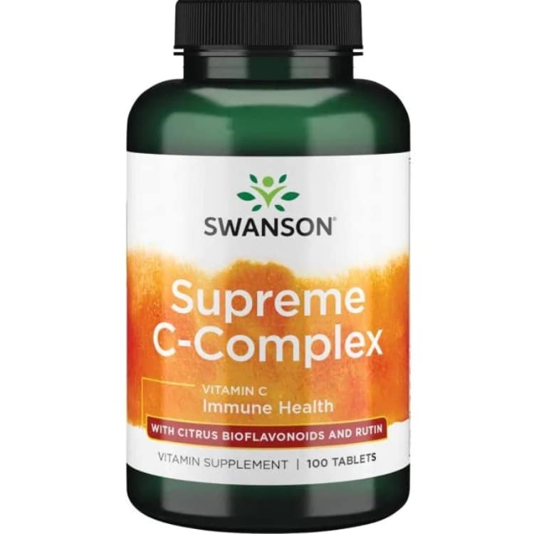 Swanson - Supreme C-Komplex, 100 tabletter | Vitaminer och MineralerHälsa och välbefinnandeImmunförsvaretHälsokostVitamin C | Apoteka