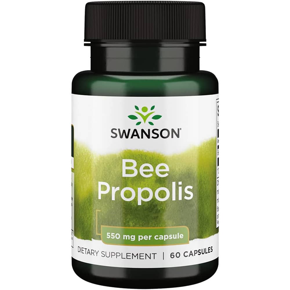 Swanson - Bee Propolis, 550 mg, 60 kapslar | Hälsa och välbefinnandeÖrttillskottHälsokostÖrter och växtbaserade preparat | Apoteka