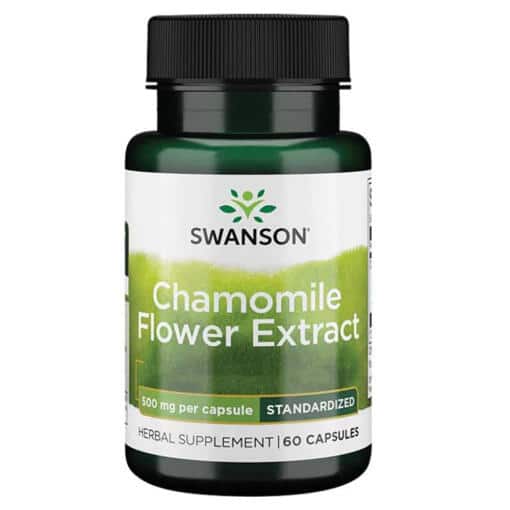 Swanson - Kamomillextrakt, 500 mg, 60 kapslar - Bild 2