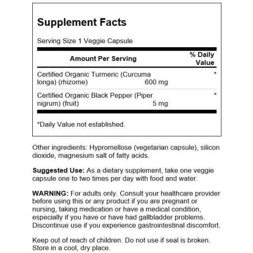 Swanson - Curcumin & Berberine med Svartpeppar, 60 kapslar - Bild 5