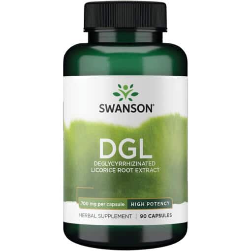 Swanson - DGL Hög Potens, 700 mg, 90 kapslar - Bild 2