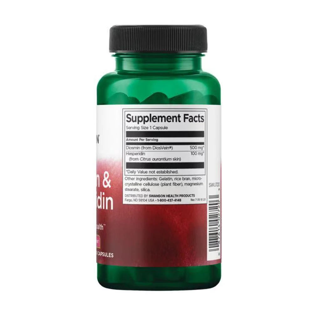Swanson - Diosmin och Hesperidin, 60 kapslar - Bild 2