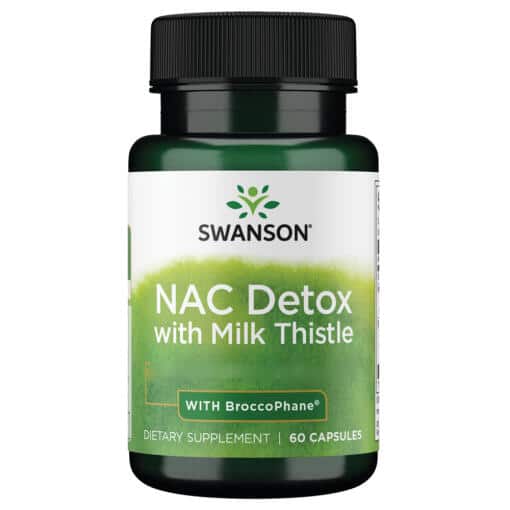 Swanson - NAC Detox Depot med Mjölktistel och Broccophane, 60 kapslar - Bild 2