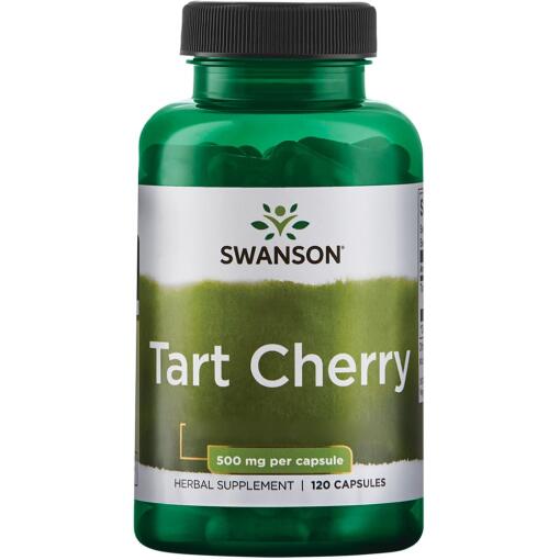 Swanson - Tart Cherry, 500 mg, 120 kapslar - Bild 2