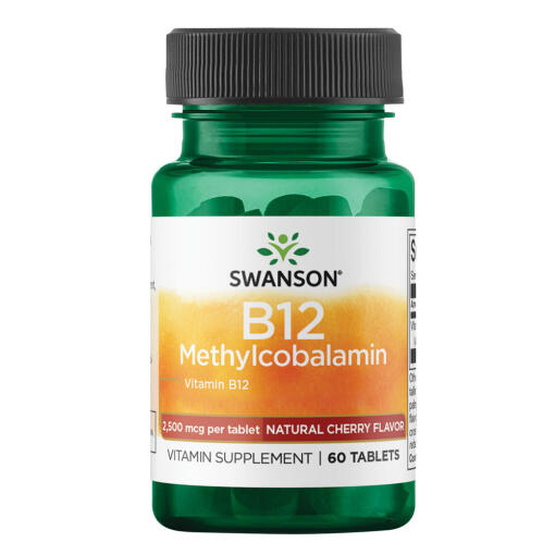 Swanson - Vitamin B12 Metylkobalamin, 60 tabletter - Bild 4