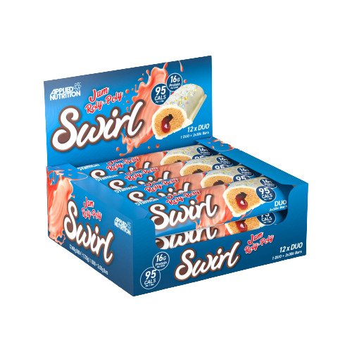 Applied Nutrition - Swirl Duo Bar, Jam Roly-Poly, 12 x 60g | HälsokostProteinerProteinbarsFitness och träning | Apoteka