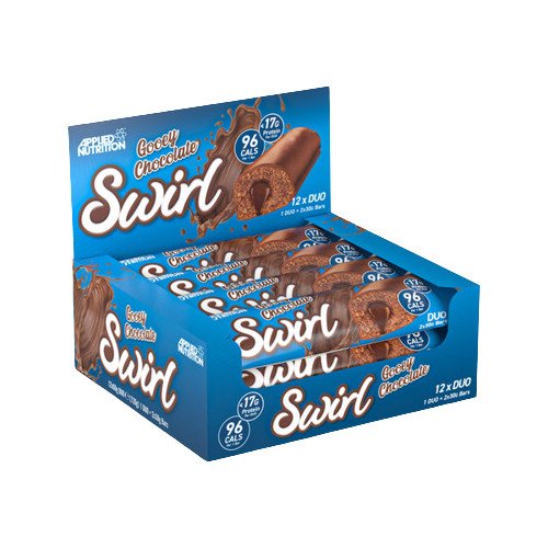 Applied Nutrition - Swirl Duo Bar, Kladdig Choklad - 12 x 60g | HälsokostProteinerProteinbarsFitness och träning | Apoteka