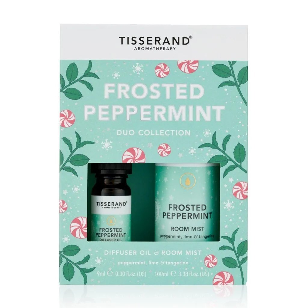 Tisserand Aromatherapy - Frosted Peppermint Duo Collection, 1 x 9 ml, 1 x 100 ml | Hälsa och välbefinnandeEteriska oljorEterisk oljaAromaterapi | Apoteka