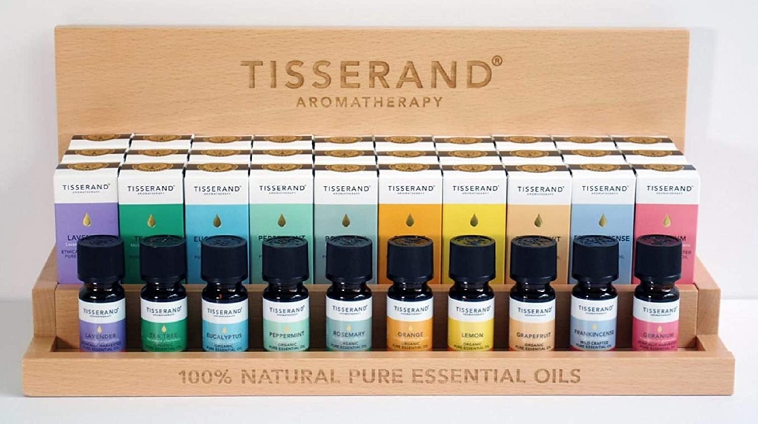 Tisserand Aromatherapy - Topp 10 Essentiella Oljor Paket med Displayväska, 40 enheter à 9 ml | Hälsa och välbefinnandeEteriska oljorEterisk oljaAromaterapi | Apoteka