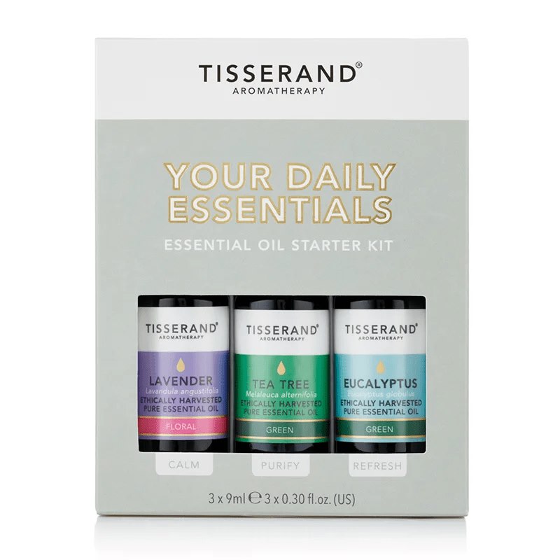 Tisserand Aromatherapy - Ditt Dagliga Essentials Kit, 3 x 9 ml | Hälsa och välbefinnandeEteriska oljorEterisk oljaAromaterapi | Apoteka
