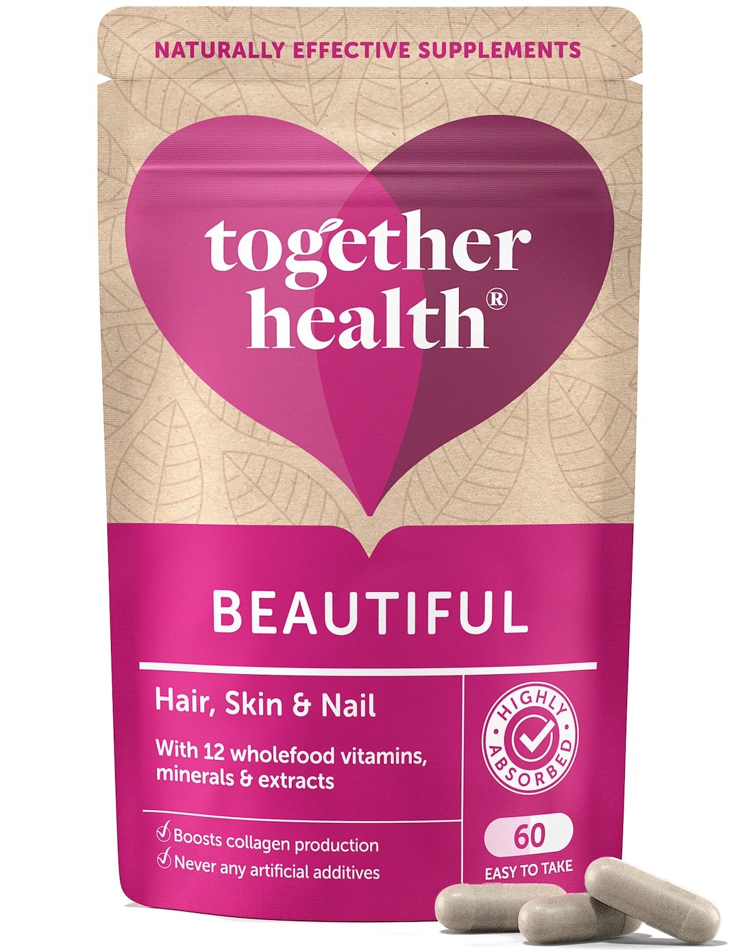 Together - Beautiful Hair, Skin & Nails, 60 kapslar | Vitaminer och MineralerMultivitaminerKosttillskott för kvinnorHår och naglarHälsokostMultimineralerKvinnors vitaminerKollagenNiacin | Apoteka