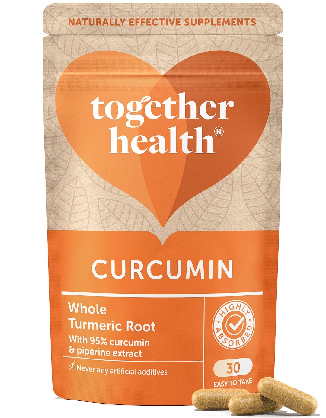 Together - Curcumin & Hel Gurkmejarot med Piperinextrakt 95%, 30 kapslar | Vitaminer och MineralerHälsa och välbefinnandeHälsokostGurkmejaResveratrol | Apoteka