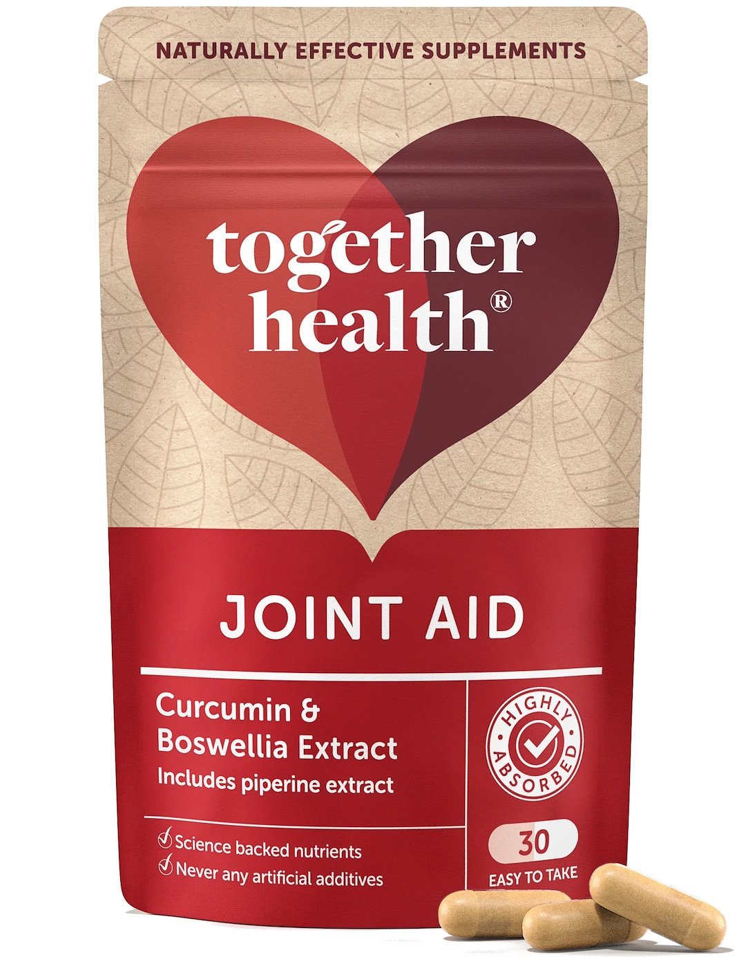 Together - Joint Aid Gurkmeja & Boswelliaextrakt, 30 kapslar | Vitaminer och MineralerHälsa och välbefinnandeHälsokostStöd för ledernaGurkmeja | Apoteka