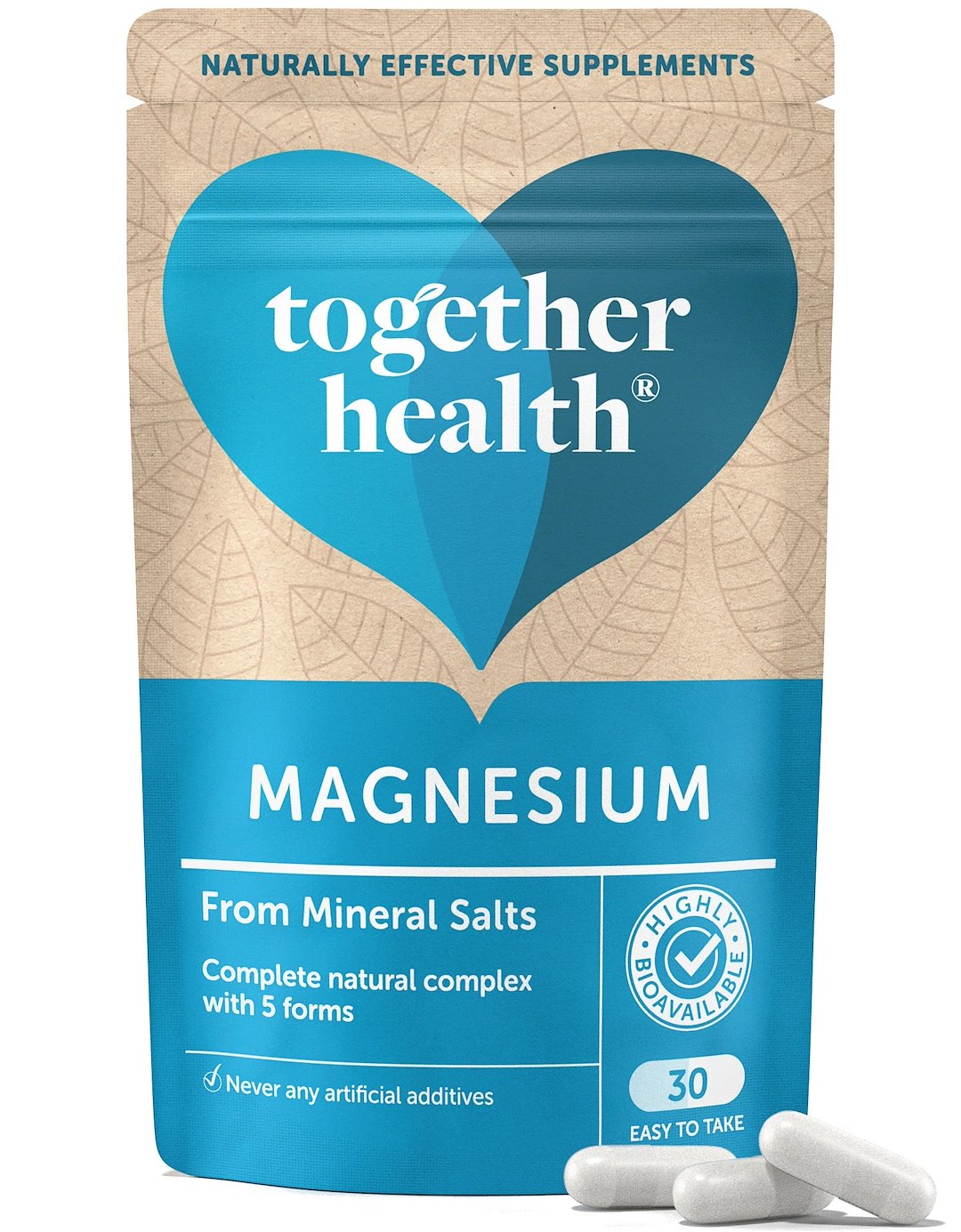 Together - Magnesium från naturliga marina salter, 30 kapslar | Vitaminer och MineralerVissa mineralerMagnesium | Apoteka