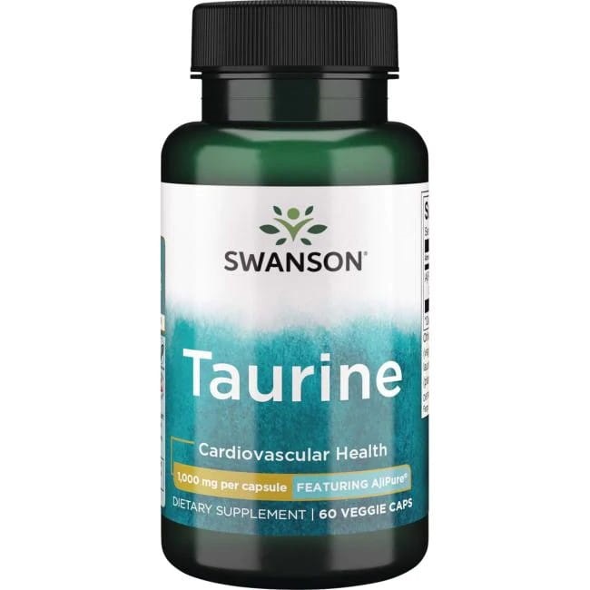 Swanson - Taurin, 1000 mg, 60 vegetabiliska kapslar | Aminosyror och BCAAIndividuella aminosyrorHälsokostFitness och träningTaurin | Apoteka