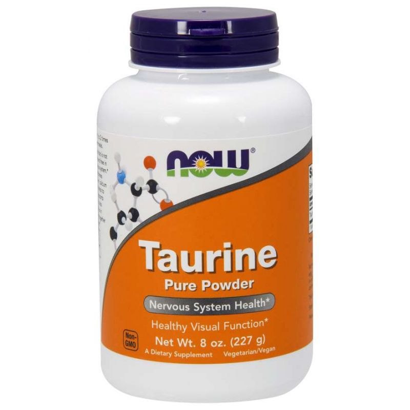 NOW Foods - Taurin, Rent Pulver, 227g | Vitaminer och MineralerVeganska produkterHälsa och välbefinnandeAntioxidanterAminosyror och BCAAMental fokus och minneHälsokostSömnstödGabaFitness och träningTaurin | Apoteka