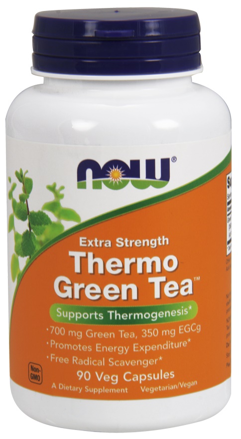 NOW Foods - Thermo Green Tea, Extra Styrka, 90 kapslar | Vitaminer och MineralerVeganska produkterHälsa och välbefinnandeHälsokostTermogena fettförbrännareGrönt te | Apoteka