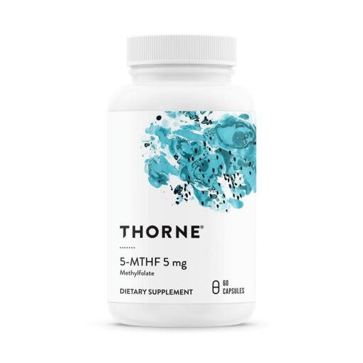 Thorne Research - 5-MTHF (Metylfolat), 5 mg, 60 kapslar - Bild 2