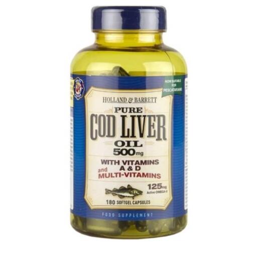 Torskeleverolie med multivitaminer